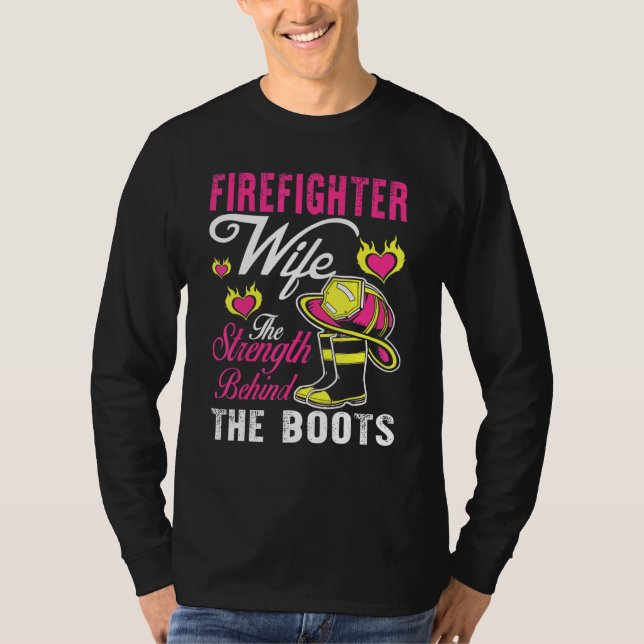Ehefrau des Feuerwehrmanns T-Shirt (Vorderseite)