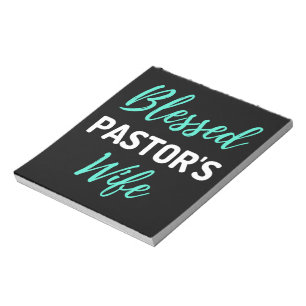 Ehefrau des gesegneten Pastors Notizblock