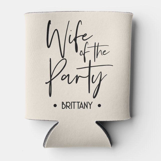 Ehefrau des Party Can Cooler für Bachelorette Dosenkühler (Vorderseite)