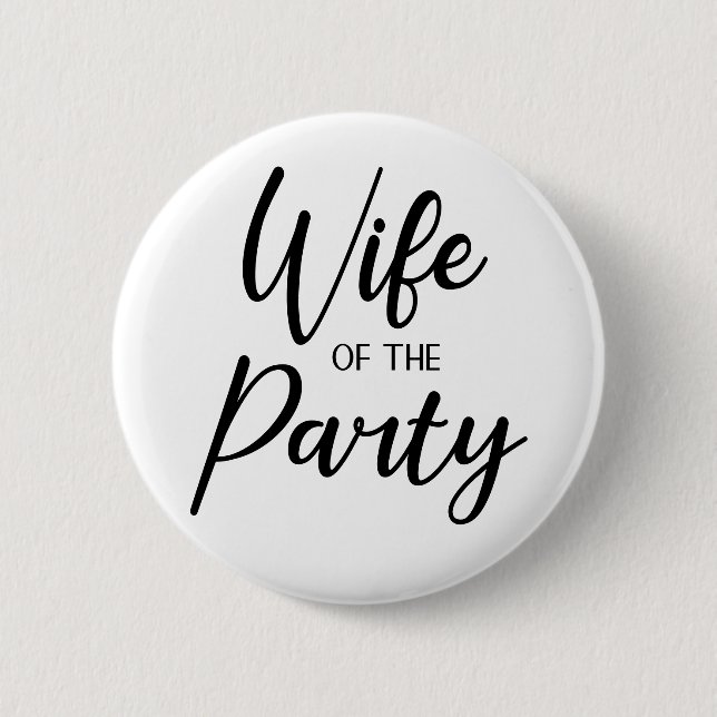 Ehefrau des Party Wifelorette Button (Vorderseite)