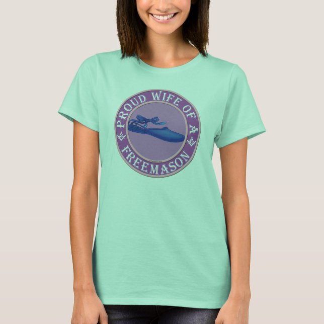 Ehefrau einer Freimaurerei T-Shirt (Vorderseite)