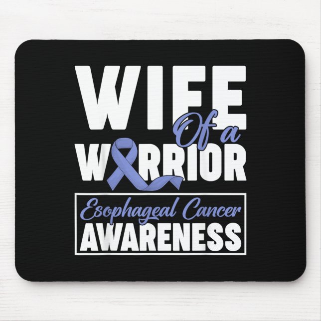 Ehefrau eines Kriegers Bewusstsein für Speiseröhre Mousepad (Vorne)