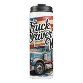 Ehefrau eines LKW-Fahrers Kunst Thermosbecher