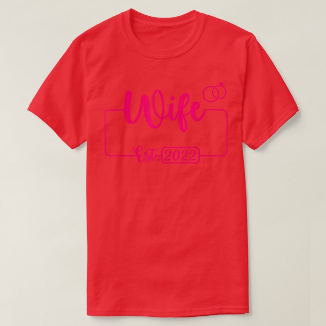 Ehefrau Est T-Shirt (Design vorne)