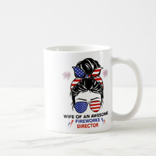 Ehefrau Fireworks Director - Funny US 4. Juli Gi Kaffeetasse