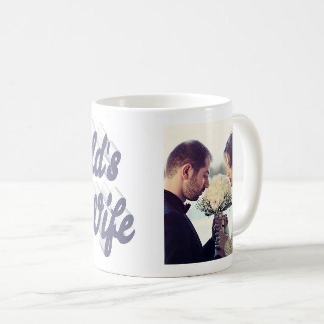 Ehefrau Foto grau Kaffeepause Tasse (VorderseiteRechts)