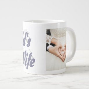 Ehefrau Foto grau Riesenkaffee Tasse