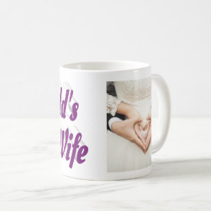 Ehefrau Foto lila Kaffee Tasse