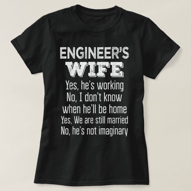 Ehefrau Funny Wedding Anniversary T-Shirt (Design vorne)