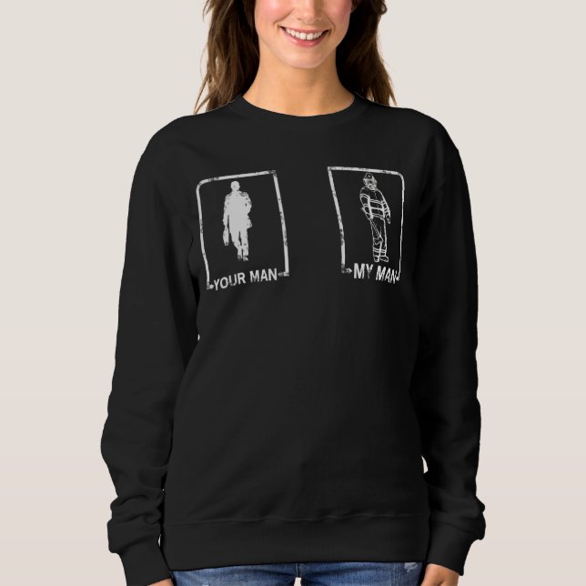 Ehefrau für Feuerwehrfrau Sweatshirt (Vorderseite)