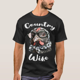 Ehefrau für landwirtschaftliche Ehefrau oder Kuh-E T-Shirt