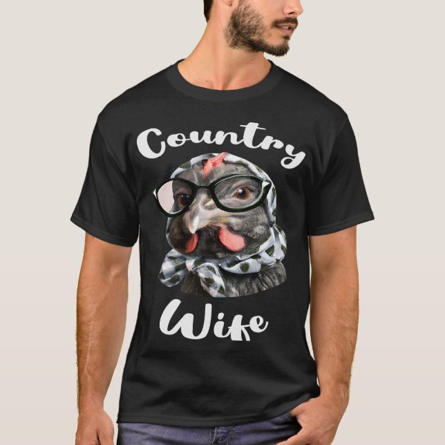 Ehefrau für landwirtschaftliche Ehefrau oder Kuh-E T-Shirt (Vorderseite)