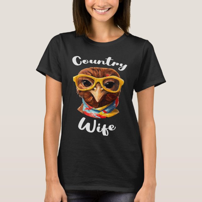 Ehefrau für landwirtschaftliche Ehefrau oder Kuh-E T-Shirt (Vorderseite)