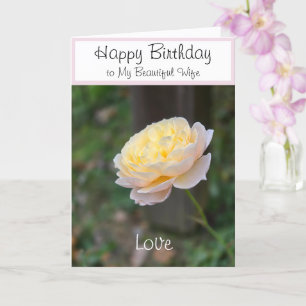 Ehefrau Geburtstag Blume oder für jedermann Karte