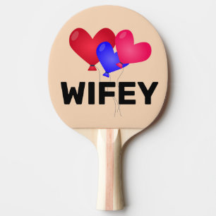 EHEFRAU GEBURTSTAG PONG PADDLE TISCHTENNIS SCHLÄGER
