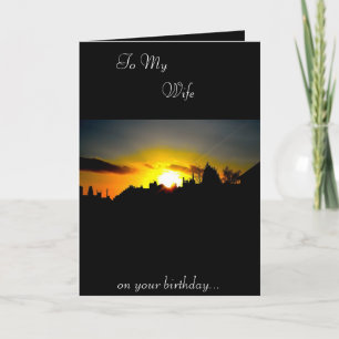 Ehefrau Geburtstagkarte Karte