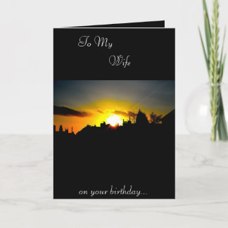 Ehefrau Geburtstagkarte Karte
