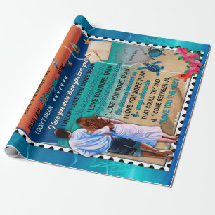 Ehefrau Geschenke   Brief an meine Ehefrau Liebe v Geschenkpapier