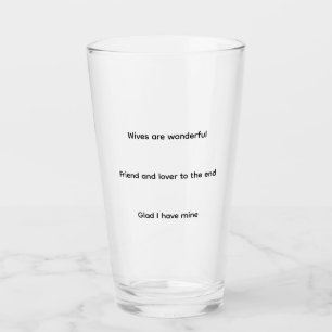 Ehefrau Glas