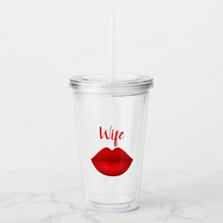 Ehefrau Glas Tumbler 