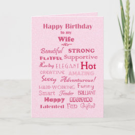 Ehefrau Glückwunsch Geburtstagsreden Karte