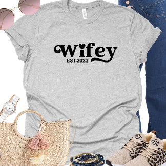 Ehefrau Hochzeit Flitterwochen Jahr T - Shirt