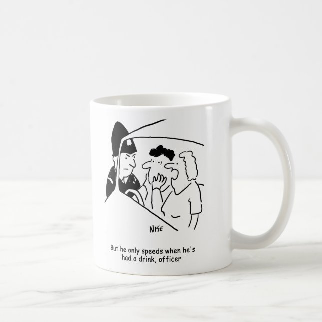 Ehefrau Husband's a Drink Driver Kaffeetasse (Rechts)