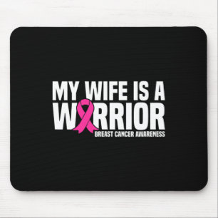 Ehefrau ist ein Krieger rosa Ribbon Brustkrebs Awa Mousepad