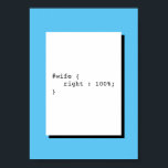 Ehefrau ist immer richtig Funny CSS Poster<br><div class="desc">Ehefrau ist immer richtig ist CSS pun. Dieses Poster eignet sich hervorragend für Zuhause,  Büro,  Start-up oder Arbeitsplatzdekoration.</div>
