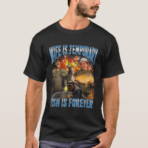 Ehefrau ist vorübergehend Fisch ist für immer Ange T-Shirt