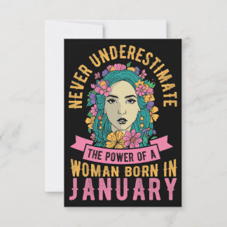 Ehefrau Kunst Macht Der Frauen, Die Im Januar Gebo Dankeskarte