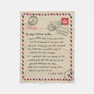 Ehefrau Liebhaber   Für meine zukünftige Ehefrau L Fleecedecke