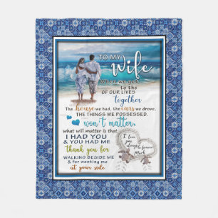 Ehefrau Liebhaber   Zu meiner Ehefrau I Liebe Sie  Fleecedecke