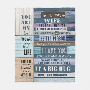 Ehefrau Liebhaber  Zu meiner Ehefrau I Liebe Sie L Fleecedecke