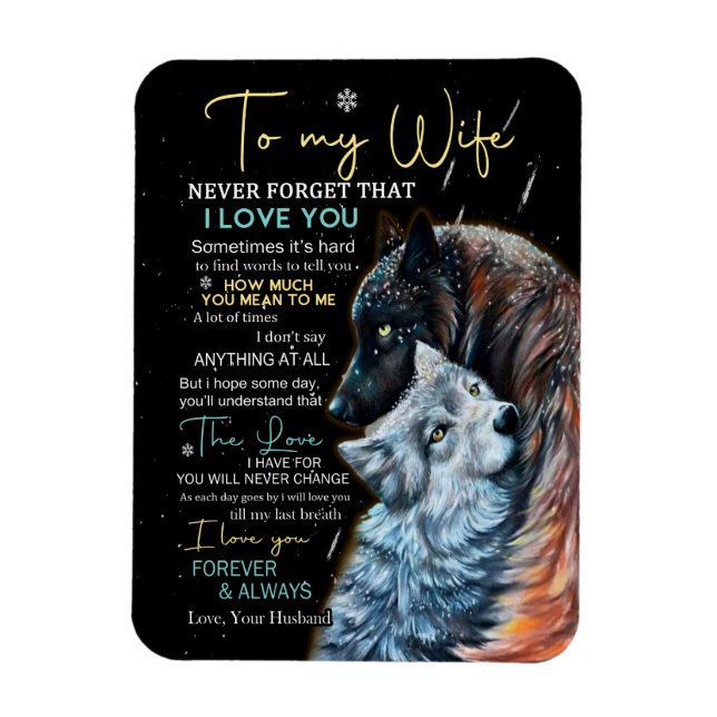 Ehefrau Liebhaber | Zu meiner Ehefrau Vergessen Si Magnet (Vertikal)