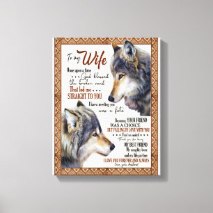 Ehefrau Lover  zu meiner Ehefrau I Liebe Sie für i Leinwanddruck