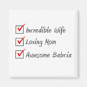 Ehefrau Mama Babcia Polnische Frau Magnet