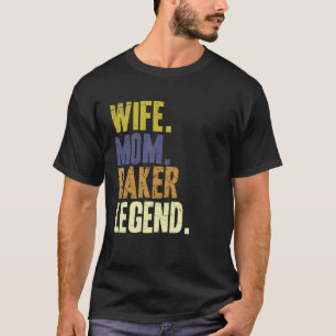 Ehefrau Mama Baker Baker Mutter T-Shirt