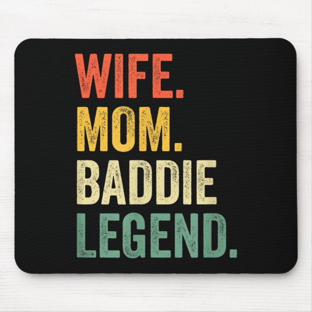 Ehefrau Mama Bösewicht Legende lustig Muttertag sü Mousepad (Vorne)