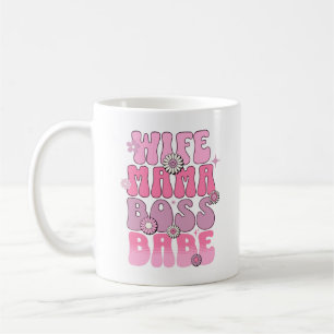 Ehefrau Mama Boss Babe Funny Mother Day Sprichwort Kaffeetasse