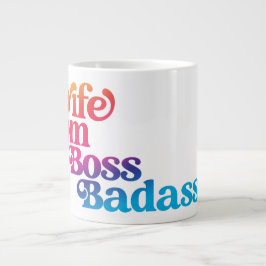 Ehefrau Mama Boss Badass Niedlich Funny Mama Spaß  Jumbo-Tasse