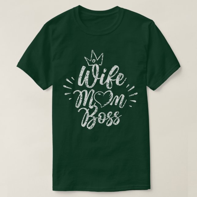 Ehefrau Mama Boss Feminismus Weibliche Girl Femini T-Shirt (Design vorne)