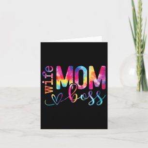 Ehefrau Mama Boss Funny Mütters Day Karte