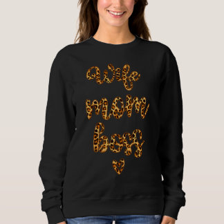 Ehefrau Mama Boss Leopard Print Mother Day Sweatshirt