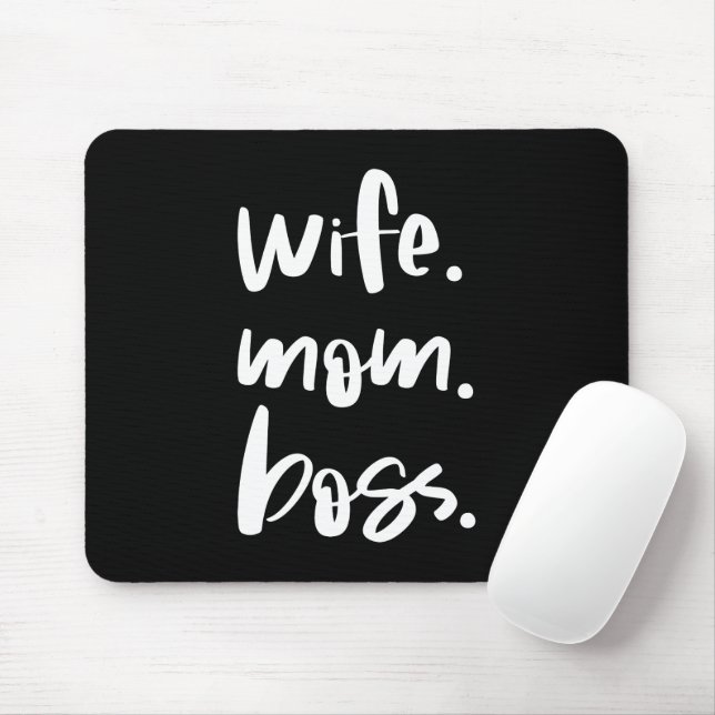 Ehefrau Mama Boss Mousepad (Mit Mouse)