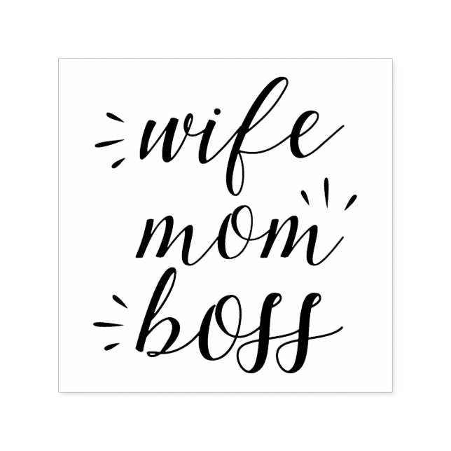 Ehefrau Mama Boss Permastempel (Design)