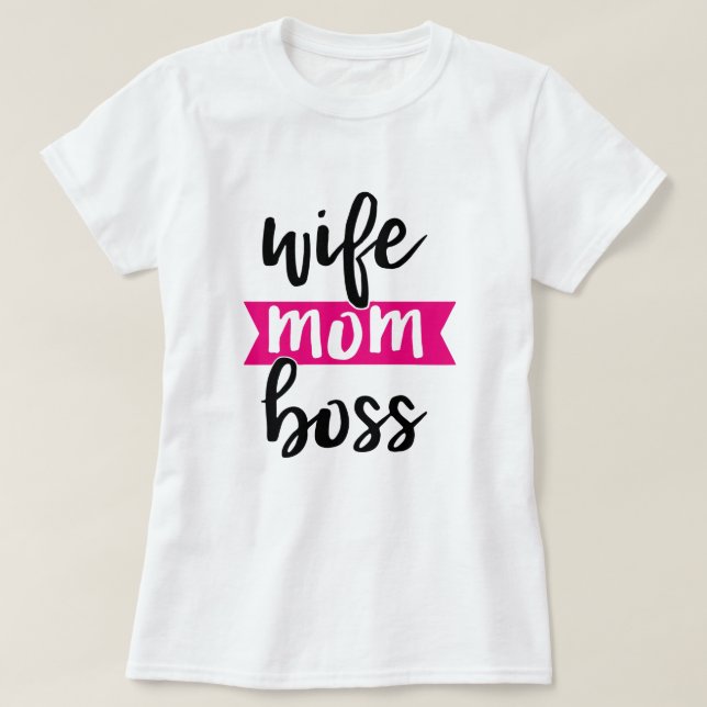 EHEFRAU MAMA BOSS T-Shirt (Design vorne)