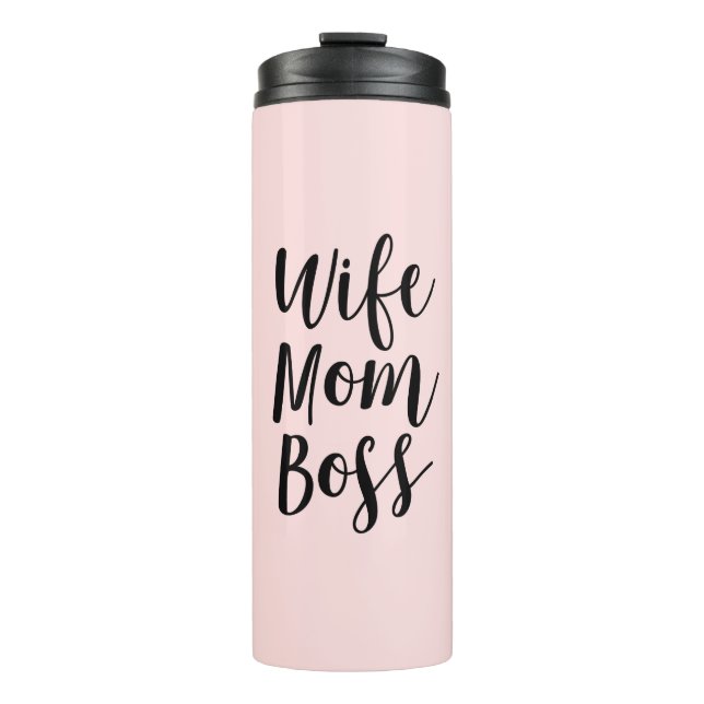 Ehefrau Mama Boss Thermosbecher (Vorderseite)