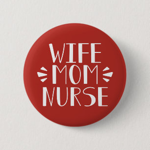 Ehefrau Mama Button