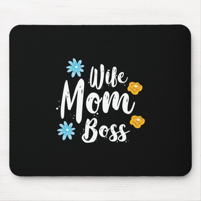Ehefrau-Mama-Chef Mousepad (Vorne)